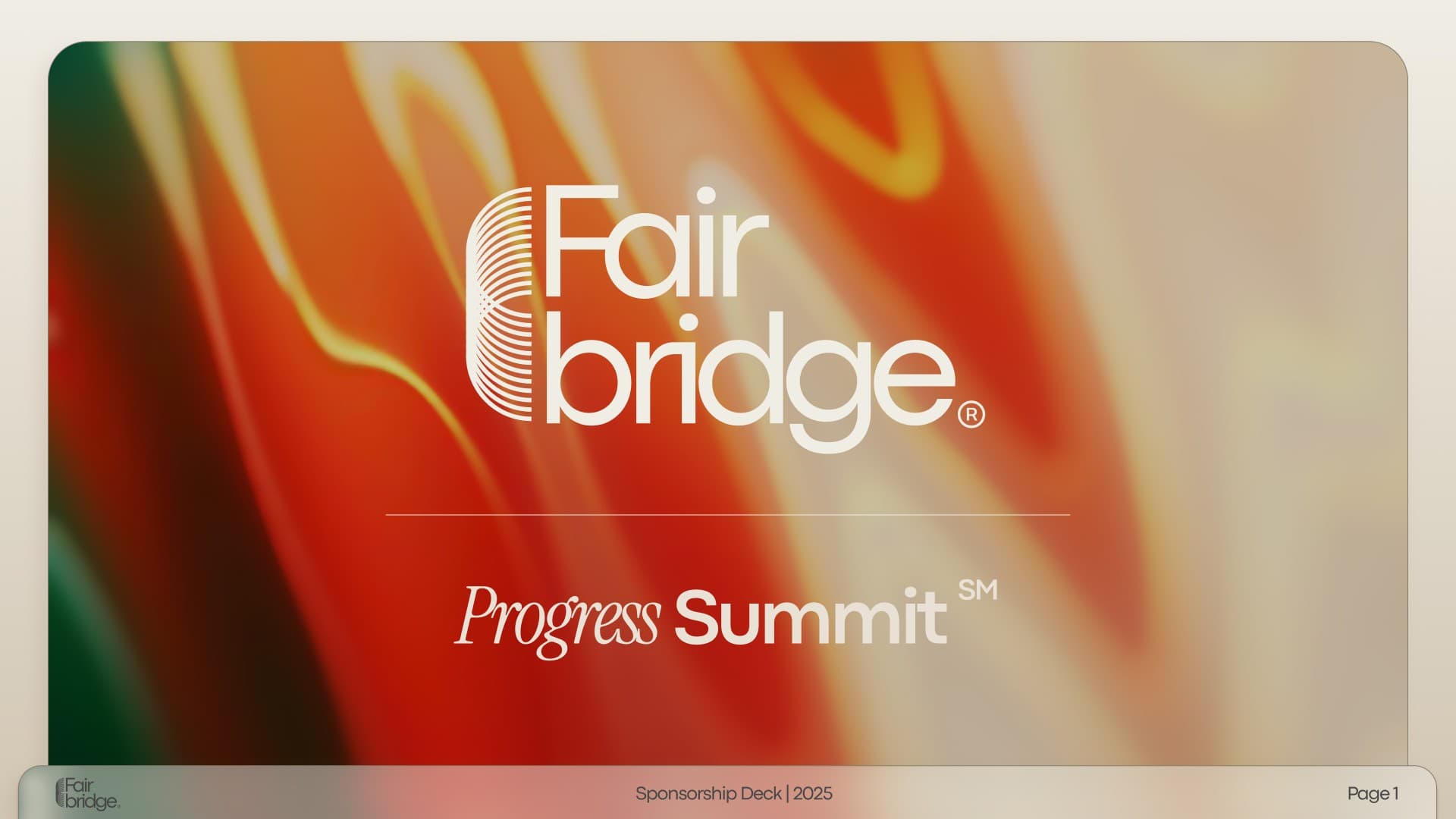 Progress Summit Pitch Deck